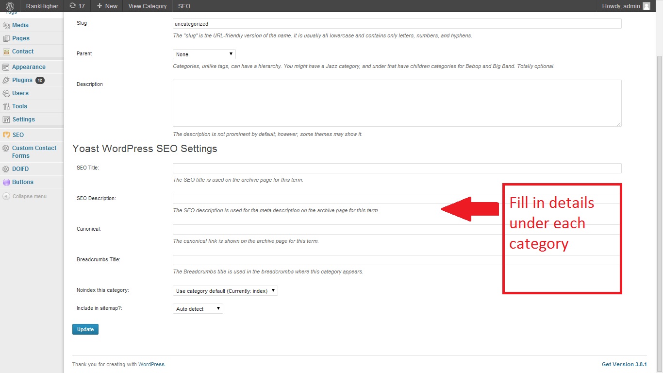 Yoast-Category-Settings